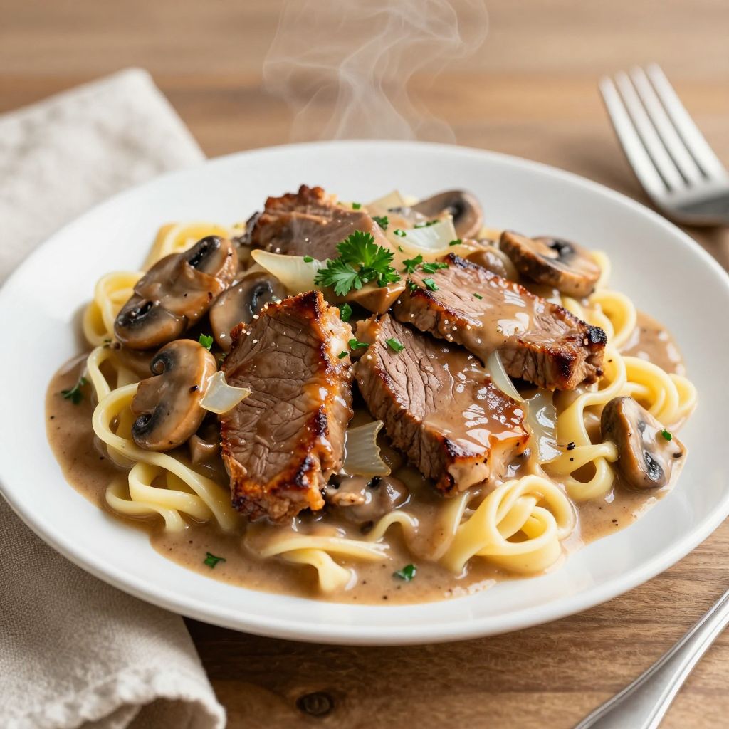 Beef Stroganoff Final Dish