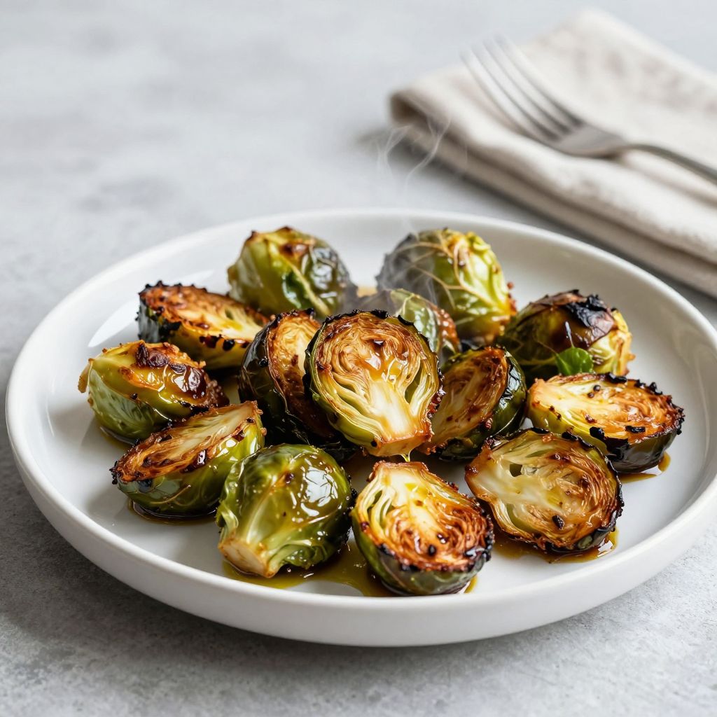 Roasted Brussels Sprouts in Bowl