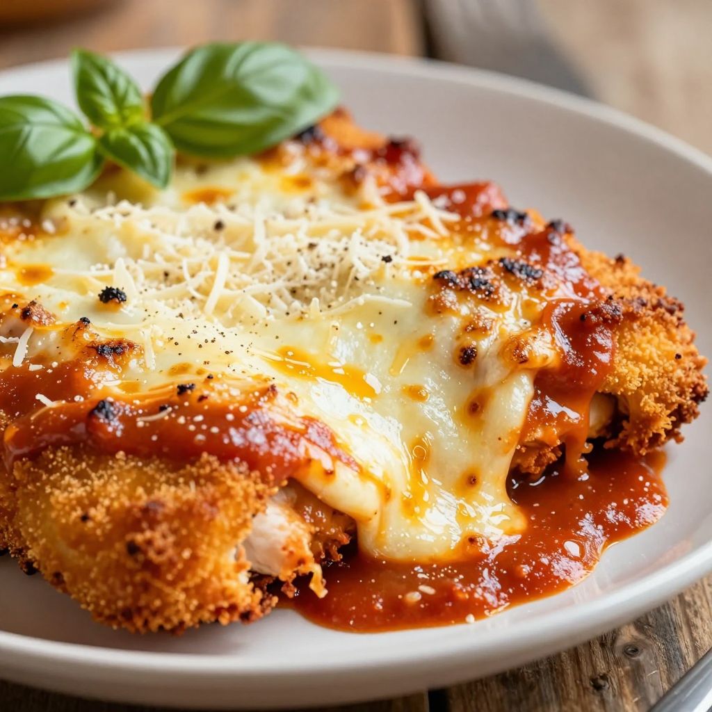 Chicken Parmesan in pan