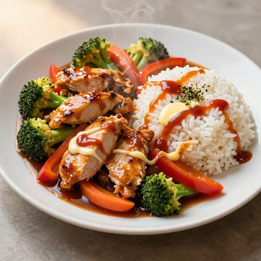 Finished chicken stir fry