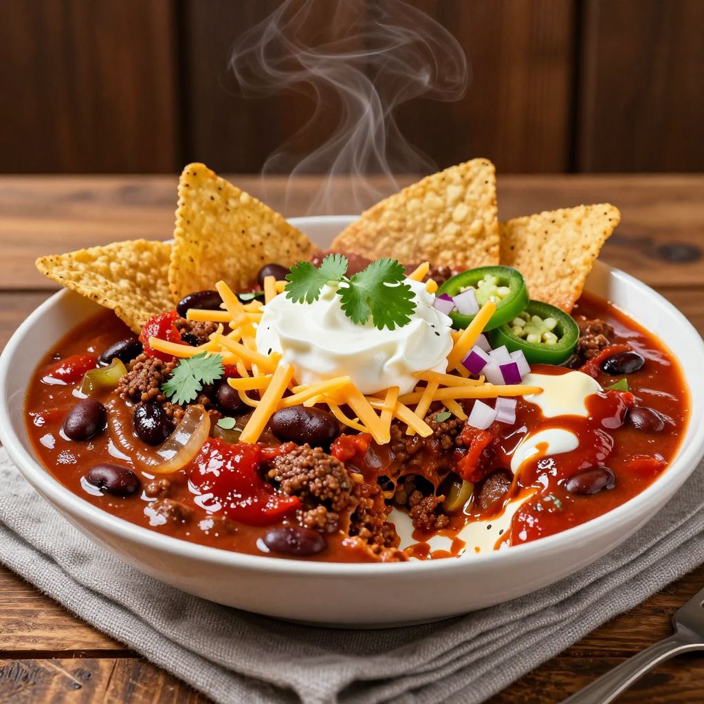 Chili in pot step by step
