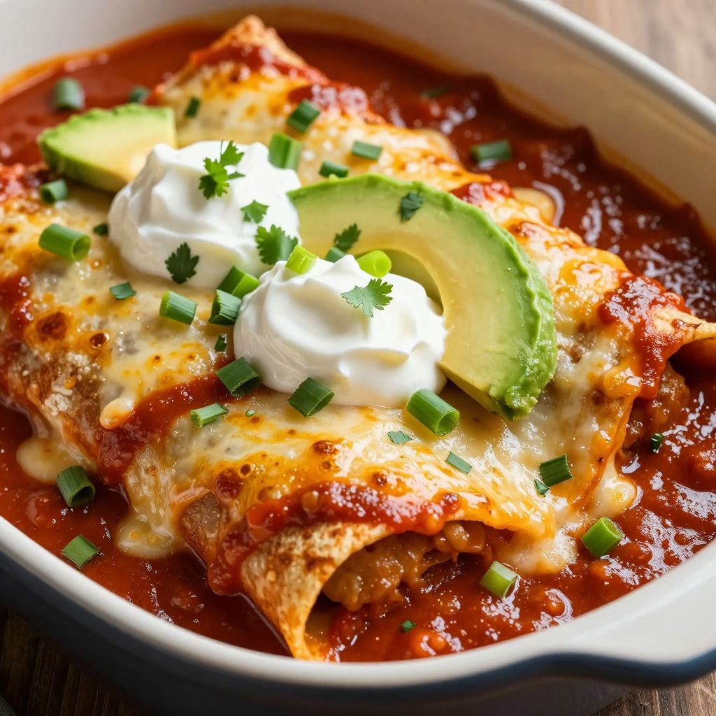 Enchiladas baking dish