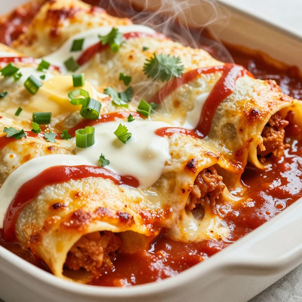 Enchiladas process photo