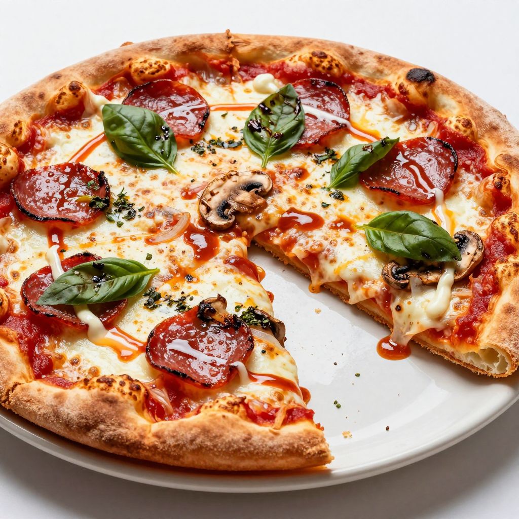 Homemade Pizza Close Up