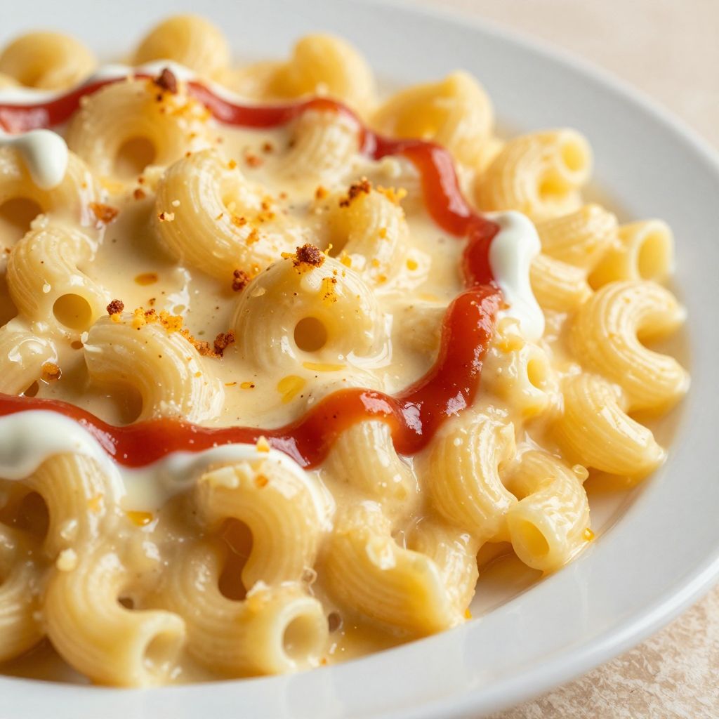 Finished mac and cheese