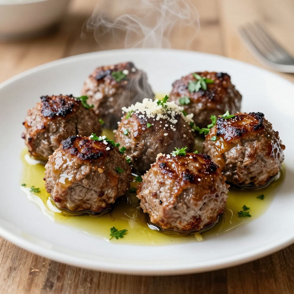 Plated Meatballs
