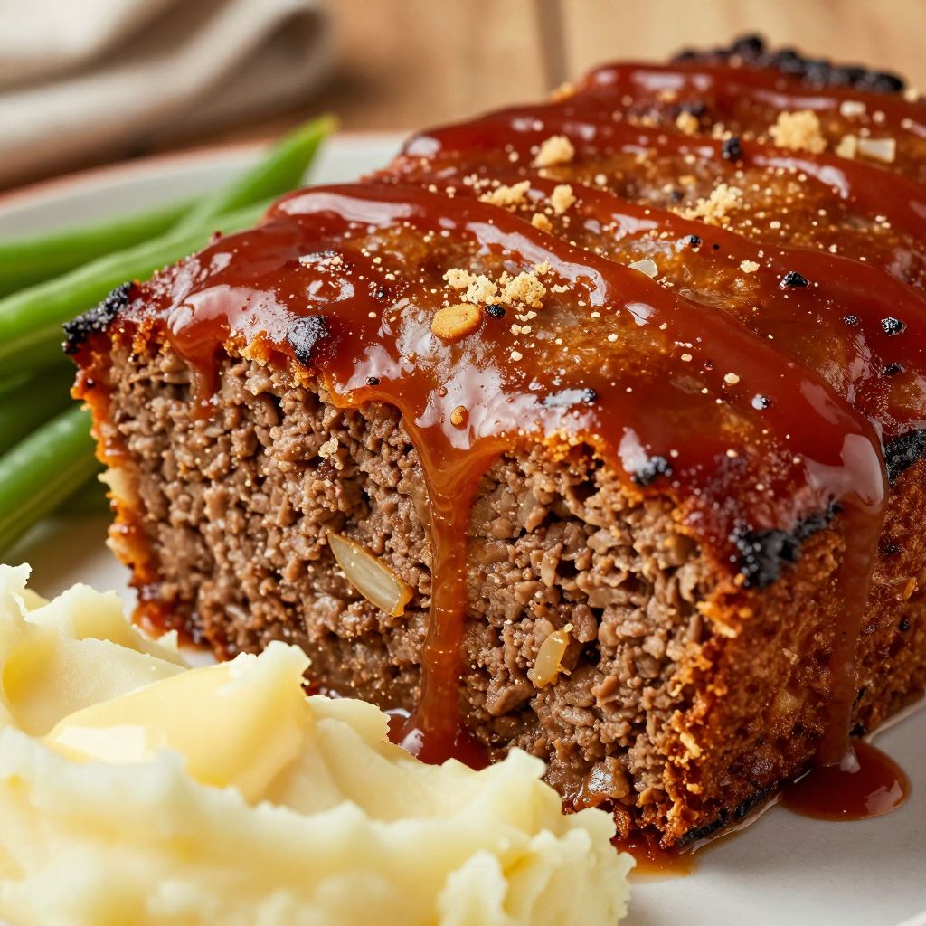 Meatloaf process shot