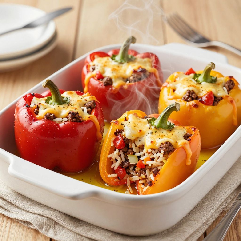 Stuffed Peppers Finished Dish