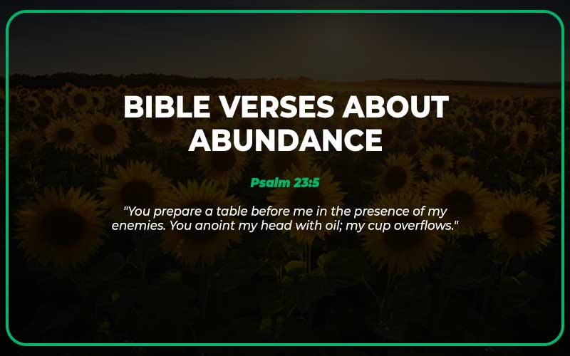 Bible Verses About Abundance