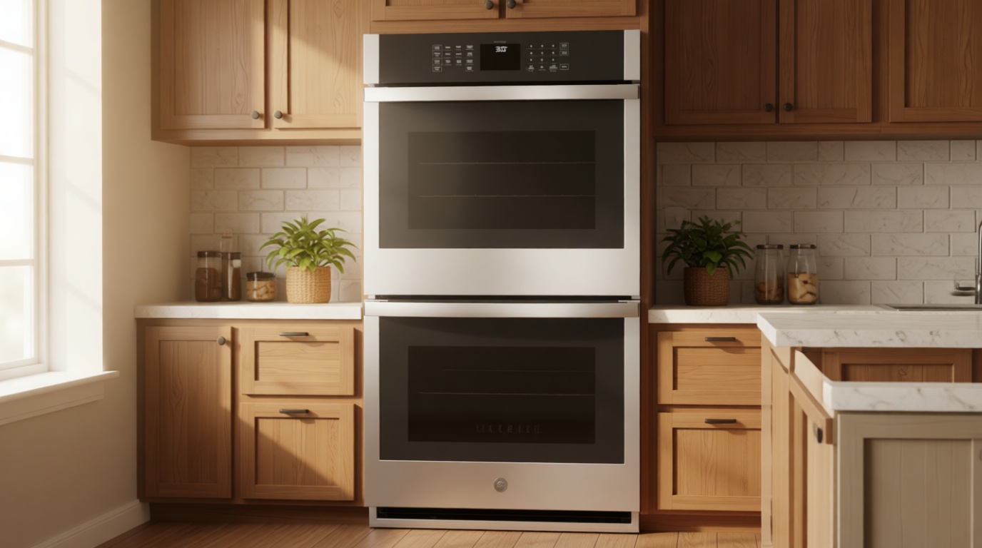 27 in. Smart Double Electric Wall Oven with Self Clean in Stainless Steel
