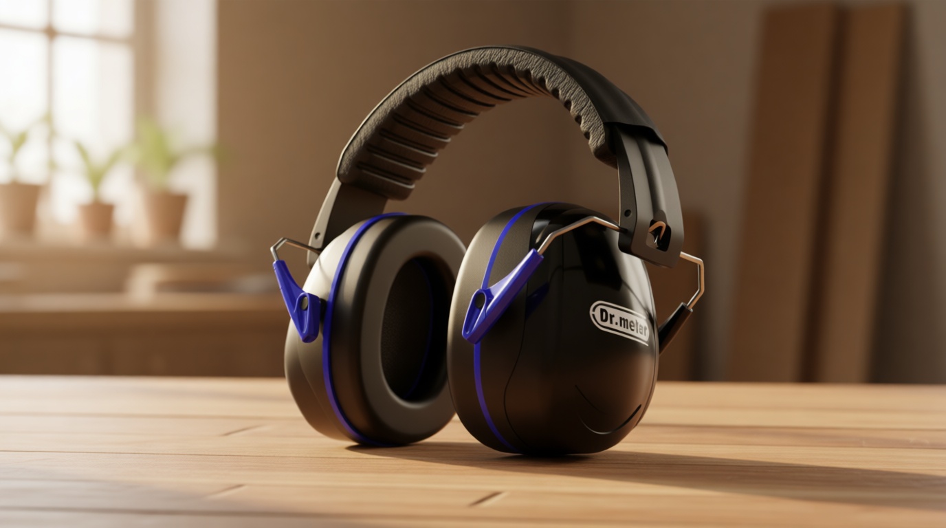 Dr.meter Noise Reduction Ear Muffs, SNR31dB Hearing Protection Sensory Earmuffs, Noise Cancelling Headphones for Adults Ear Protection for Gun Range, Yard Work, Mowing, Monster Truck, Fireworks