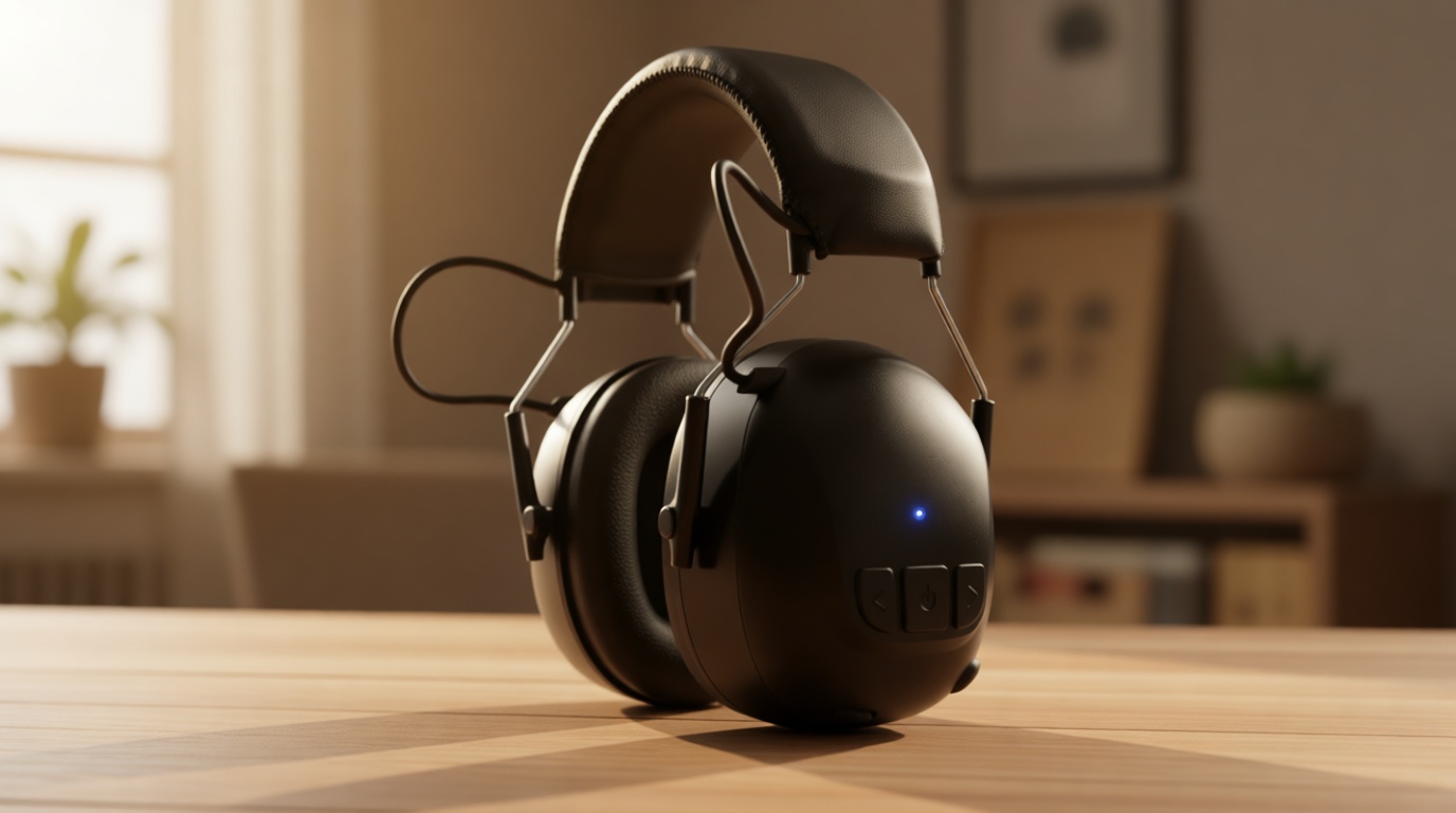 Kalence Bluetooth 6.0 Hearing Protection with 120H Working Time, 30dB Safety Earmuffs, Rechargeable Ear Protection Headphones with Mic for Mowing, Workshops, Construction, Snowblowing, Black