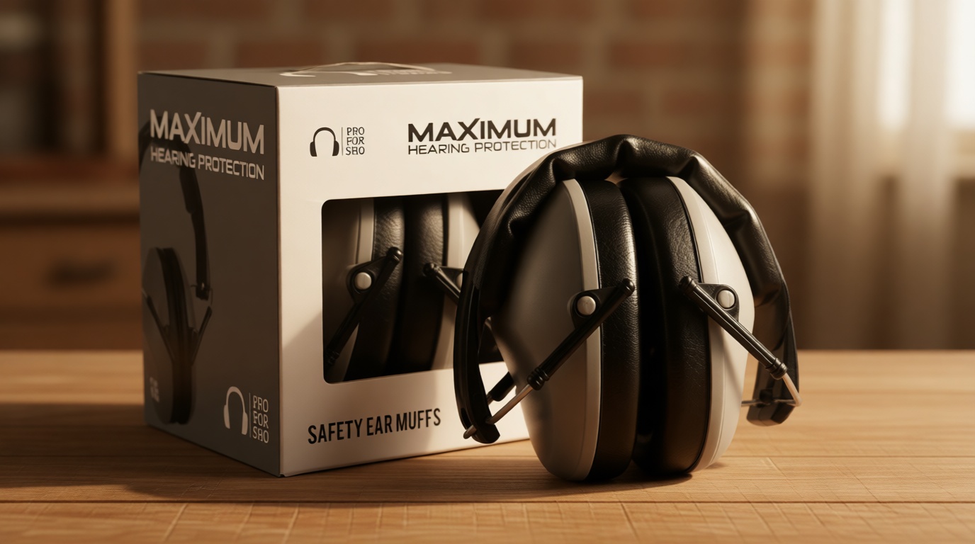 Pro For Sho 34dB NRR Hearing Protection Ear Muffs – Highest NRR Compact Design Ear Protection for Loud Events & Sensory Use