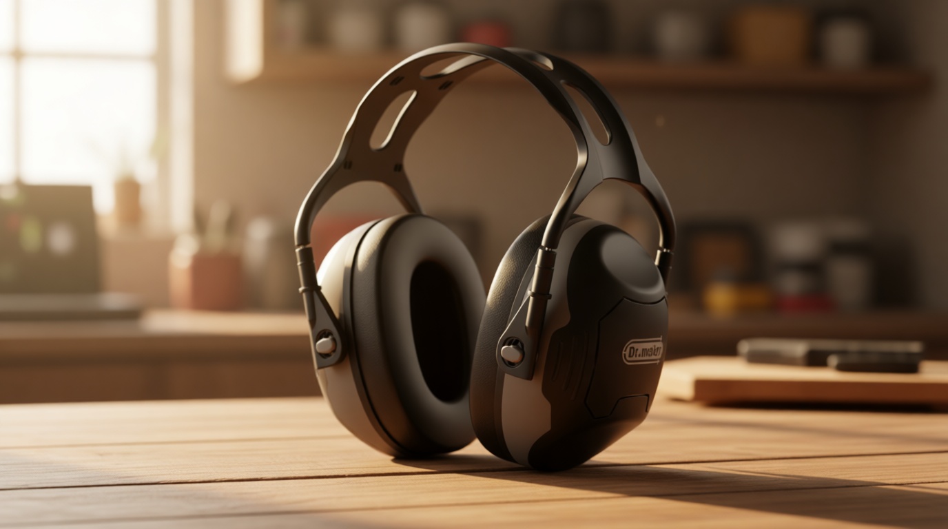 Dr.meter Noise Reduction Ear Muffs, Ear Protection Noise Cancelling Headphones for Adults, Kids Autism Sensory, NRR28dB Hearing Protection Earmuffs for Range, Mowing, Woodworking, Concerts, Races