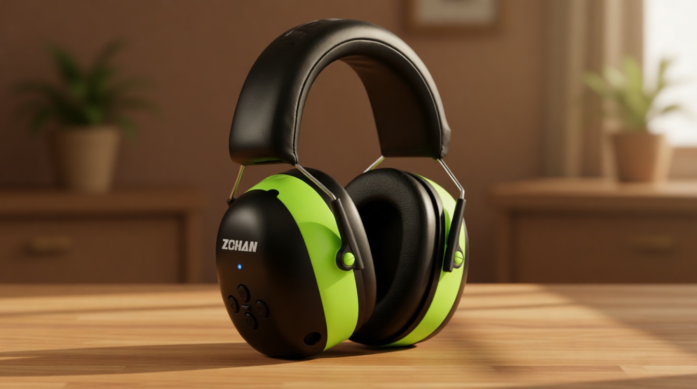 ZOHAN EM037 Bluetooth Hearing Protection,30dB SNR Noise Reduction Headphones with 1500mAh Rechargeable Battery ClimeCo Certified