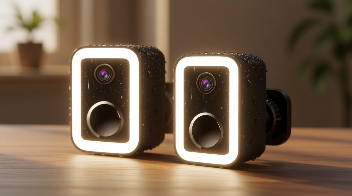 【2 Pack】Security Cameras Wireless Outdoor, Color Night Vision Even in the Dark, Crime Prevention with AI Motion Detection & Spotlight Siren Alarm, 2-Way Audio Battery Powered Camera for Home Security