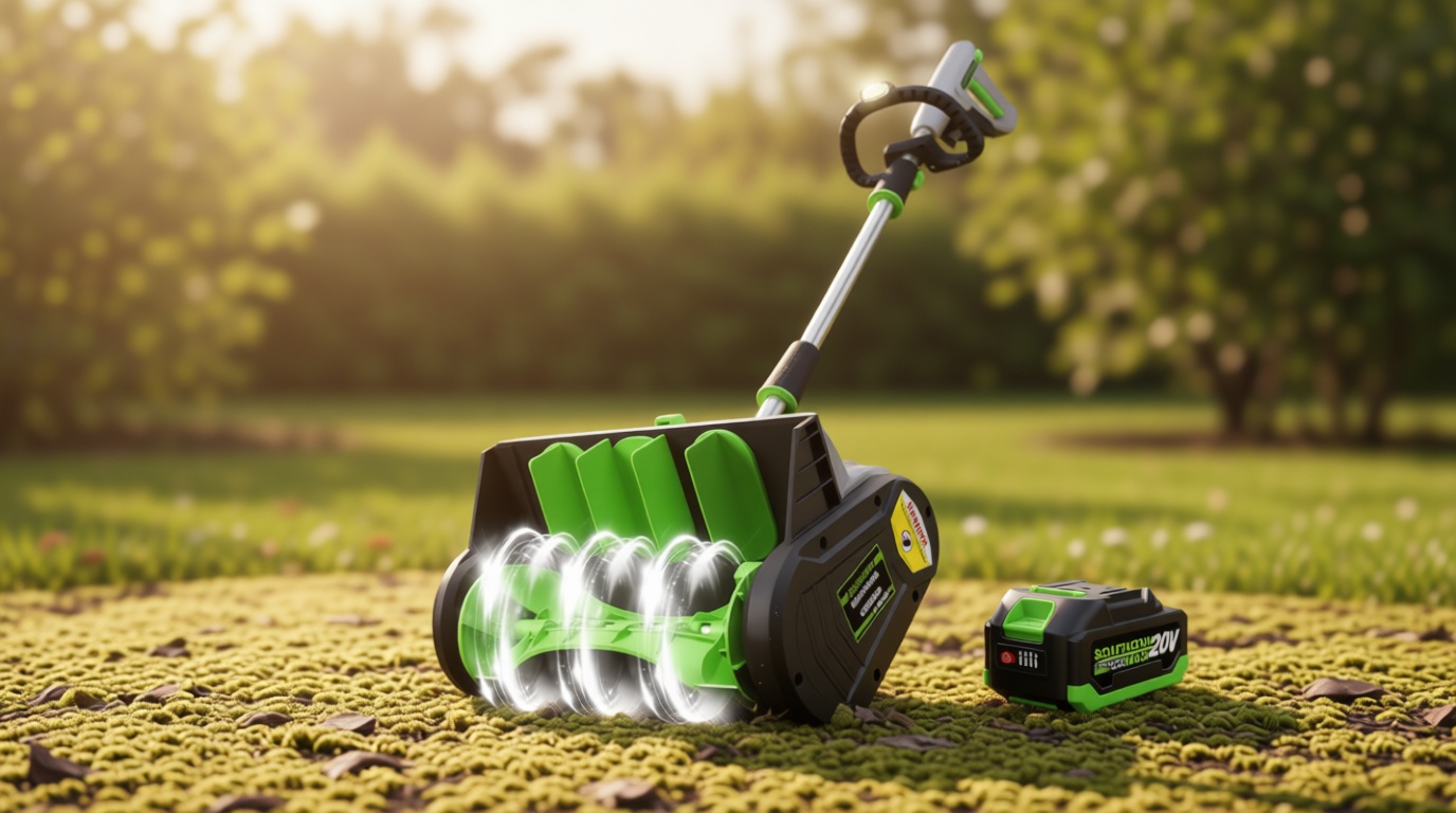 Brushless Cordless Snow Shovel, 13.5Inch Electric Snow Blower with 4.0 Ah Battery and Charger, Battery Powered Snow Removal with 25FT Throw Distance for Driveway,Steps, Patio, Sidewalk Global Recycled Standard