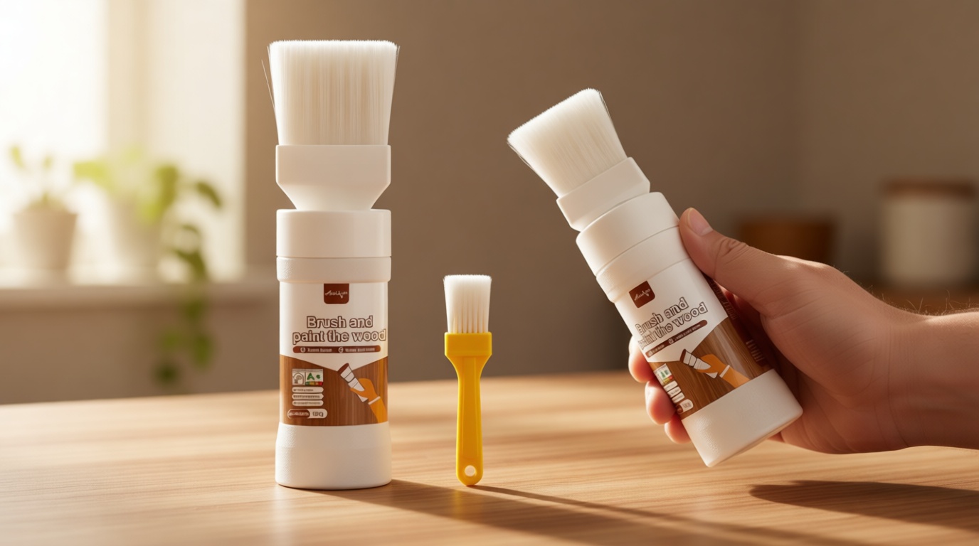 White Paint, Touch-Up Paint for Furniture, Cabinets, Wood, Metal No Sanding, Fast Drying, Water Based Multi Surface, 6.35 oz