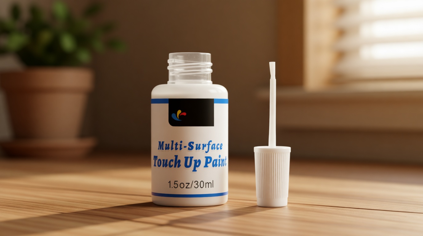 DWIL White Touch Up Paint - Multi Surface Touch Up Paint Pen, Scratch Repair for Wall, Door, Cabinets, Metal, Appliance, Wood, Furniture, 1.5 Fl Oz (Semi Gloss, White)